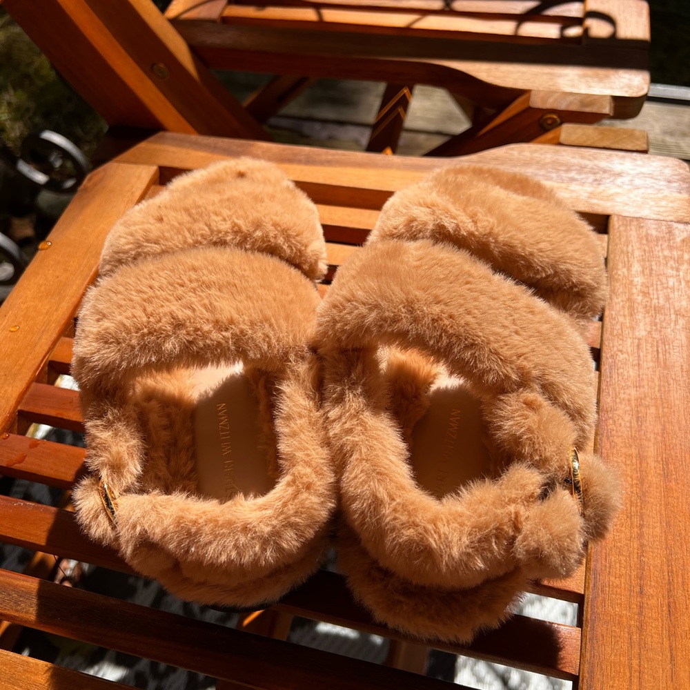 NWT Stuart Weitzman fluffy shoes Size 8 - Picture 4 of 13